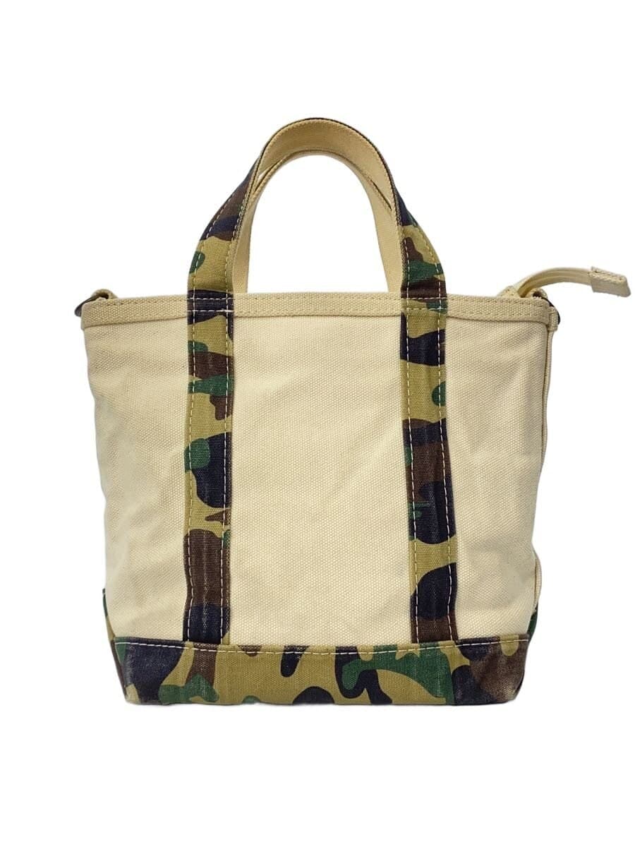 L.L.Bean Shoulder Bag Cotton WHT Camouflage 282340