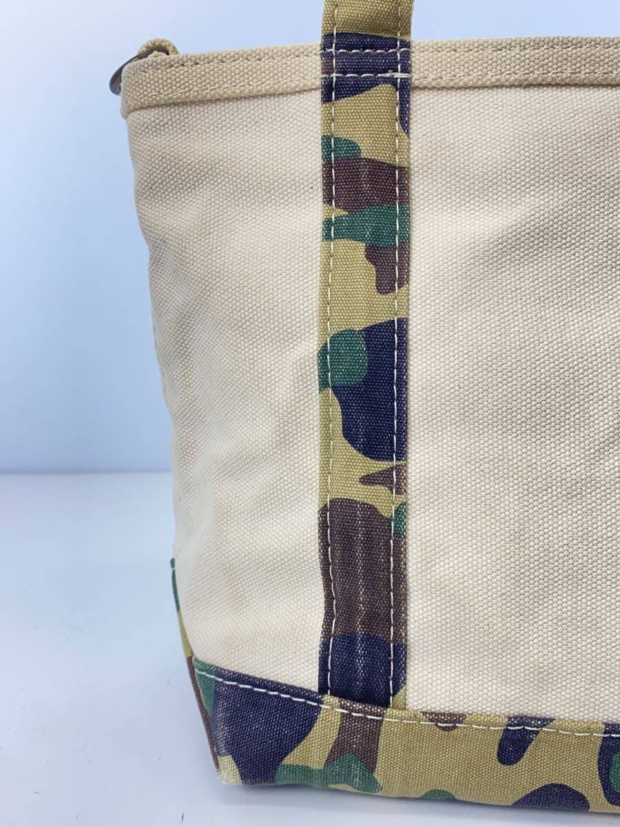 L.L.Bean Shoulder Bag Cotton WHT Camouflage 282340 8
