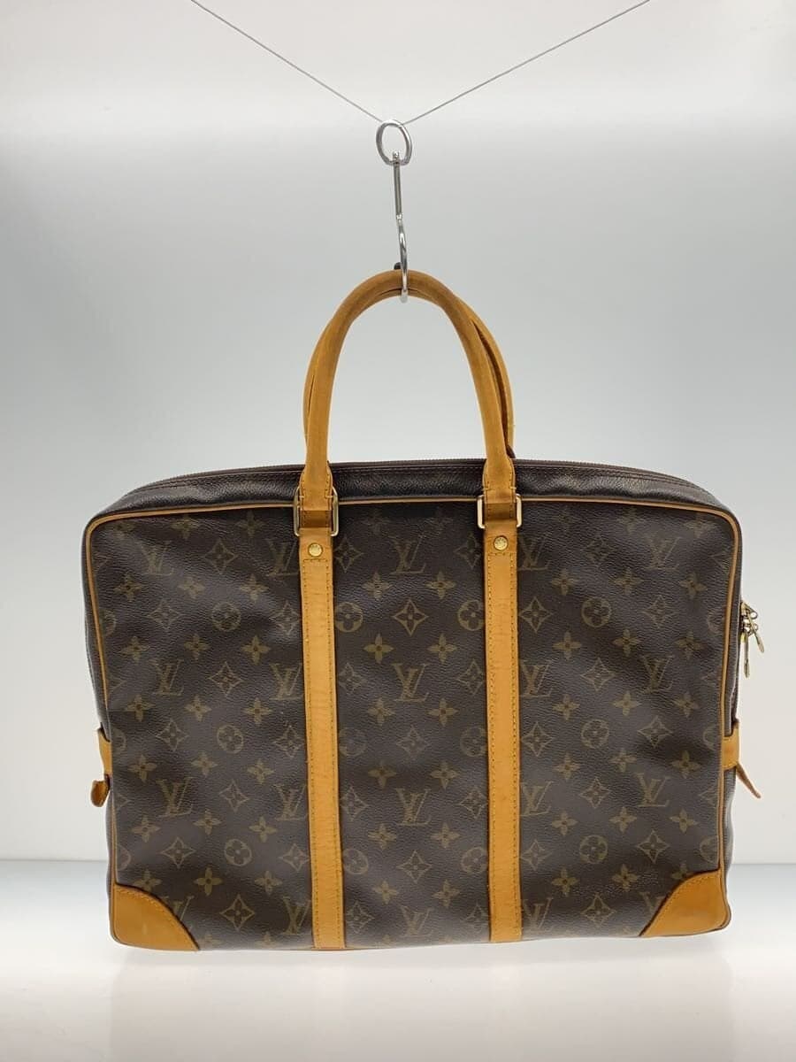 LOUIS VUITTON 2) Porte-Documents Voyage Monogram Canvas PVC BRW M40226 3