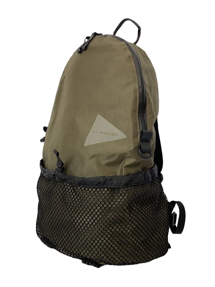 and wander Backpack Polyester KHK Solid AW-AA990 2