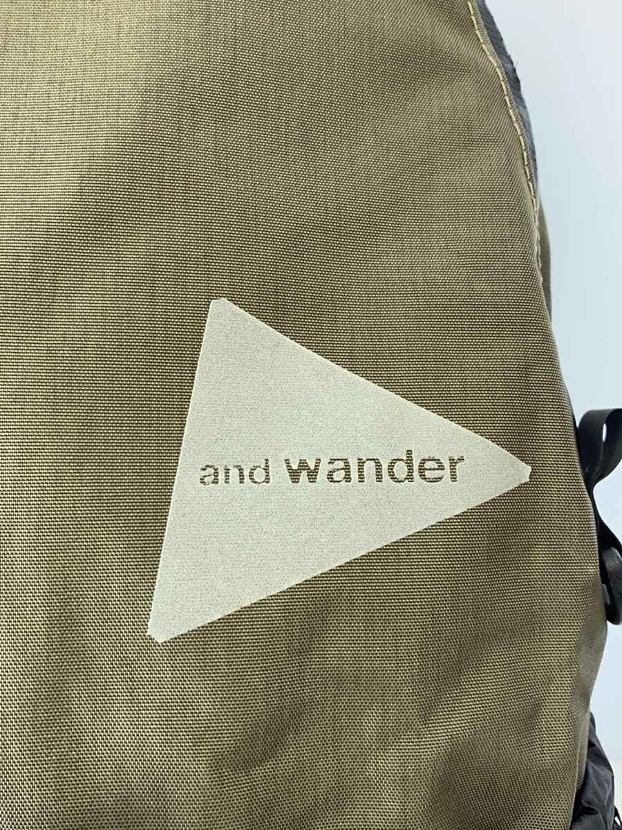 and wander Backpack Polyester KHK Solid AW-AA990 5