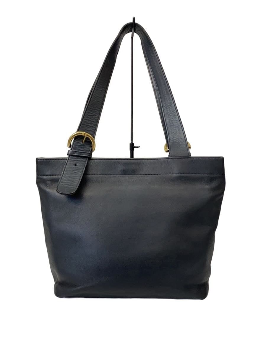 COACH handbag leather NVY B6M-4140 3