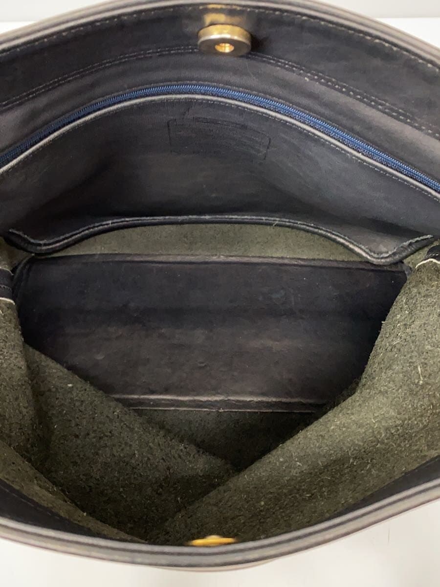 COACH handbag leather NVY B6M-4140 6