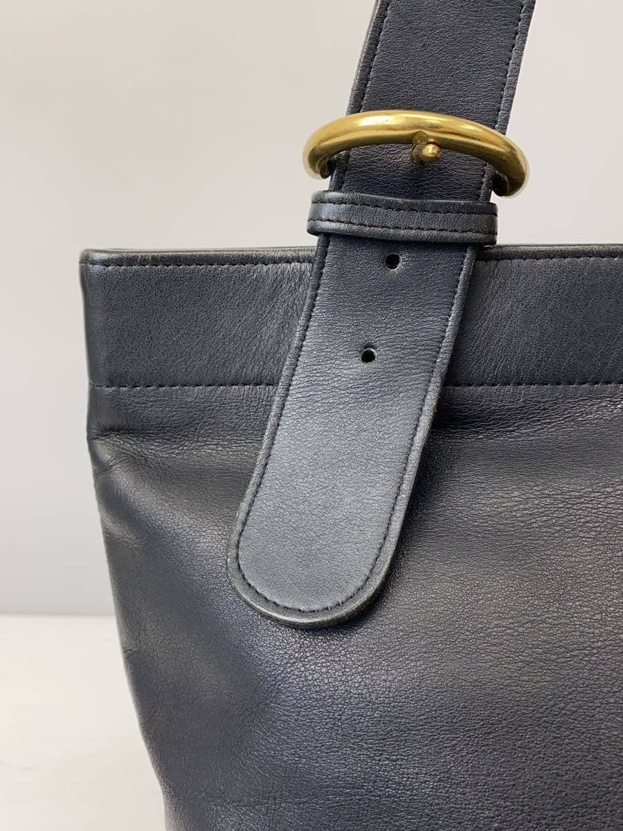 COACH handbag leather NVY B6M-4140 8