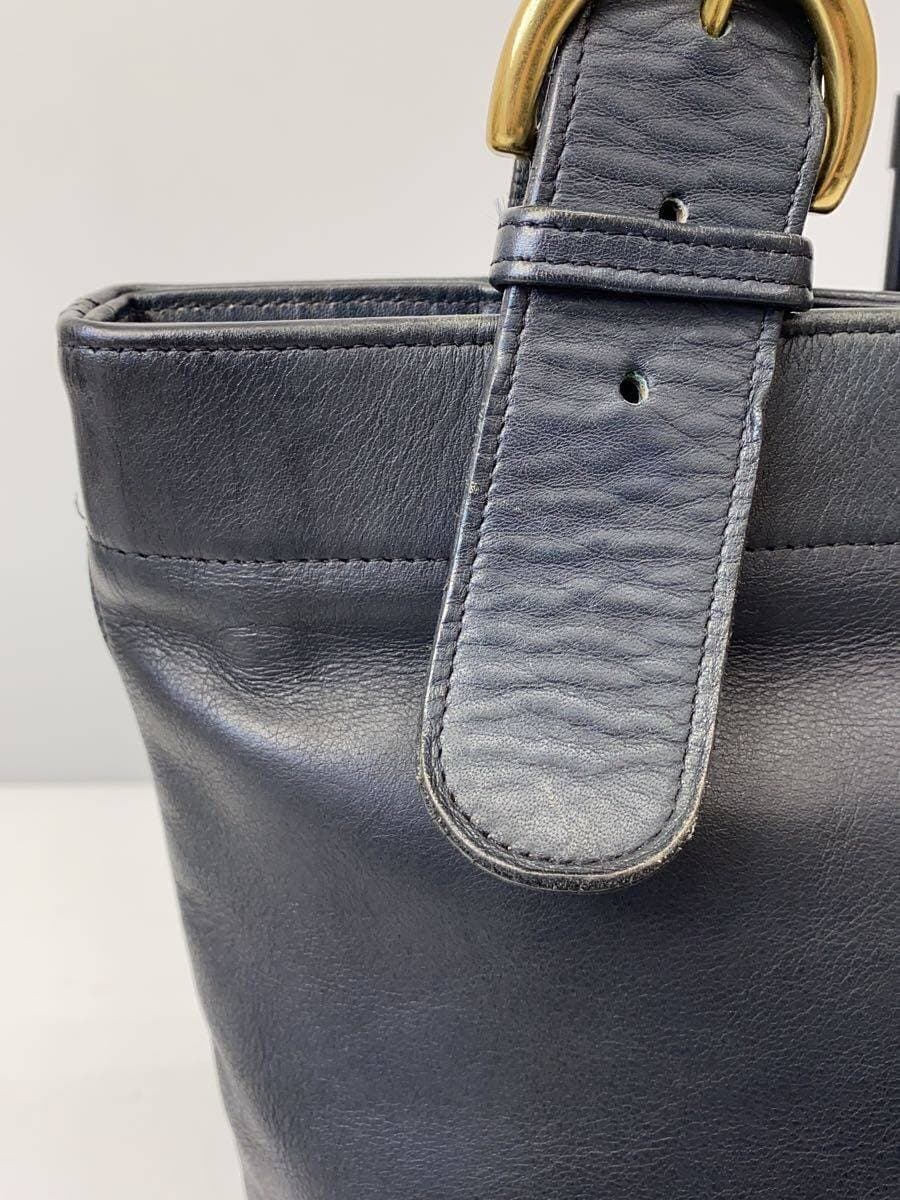 COACH handbag leather NVY B6M-4140 9