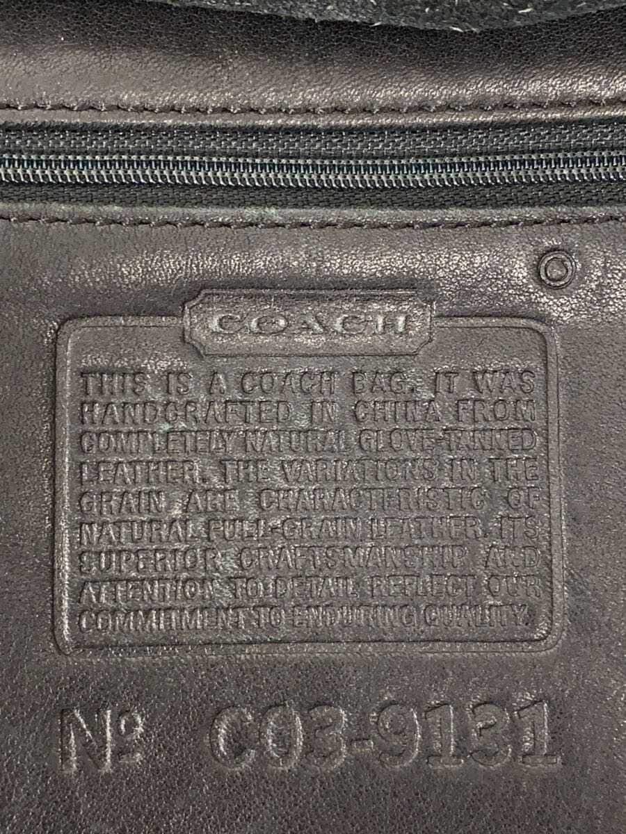 COACH Shoulder Bag Leather Black C03-9131 5