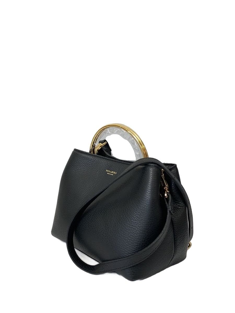 VIOLAd’ORO shoulder bag leather BLK 2