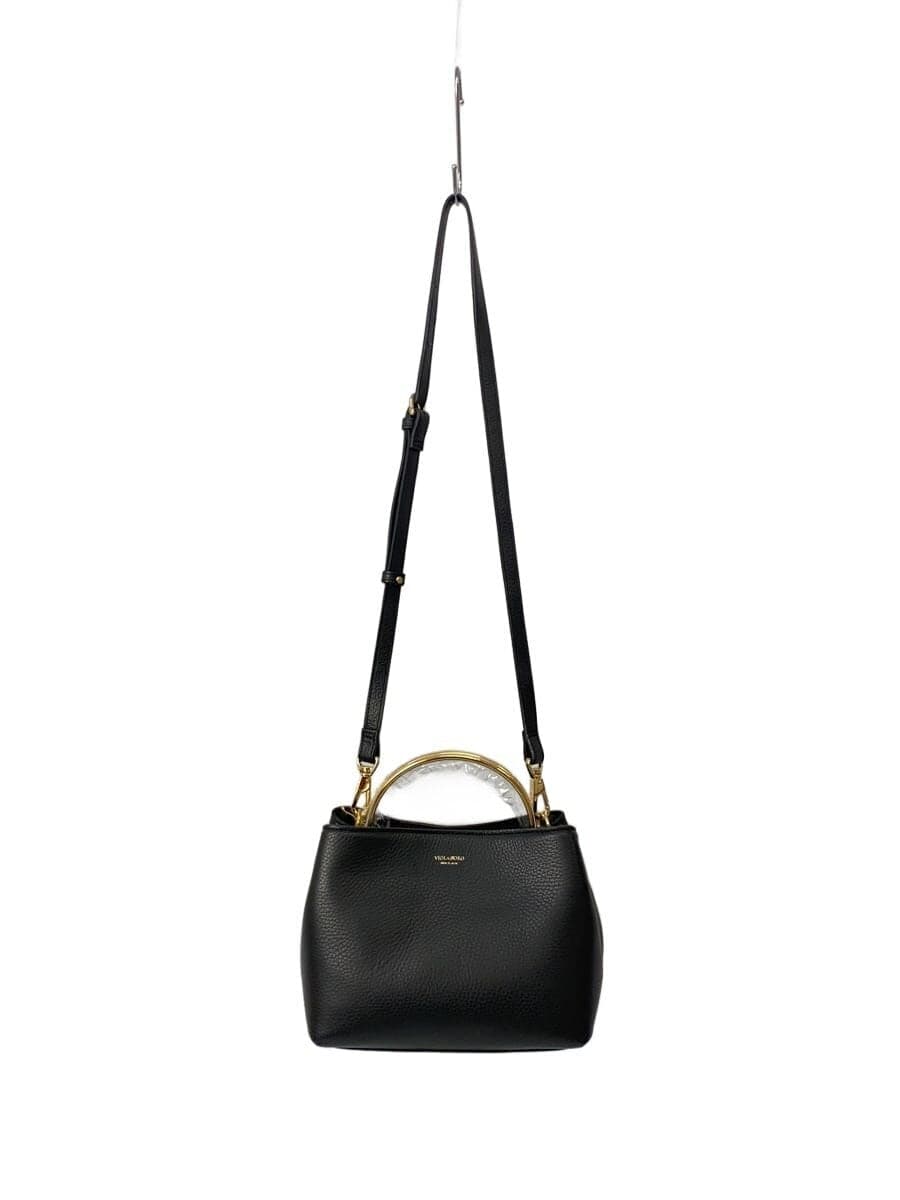 VIOLAd’ORO shoulder bag leather BLK 9