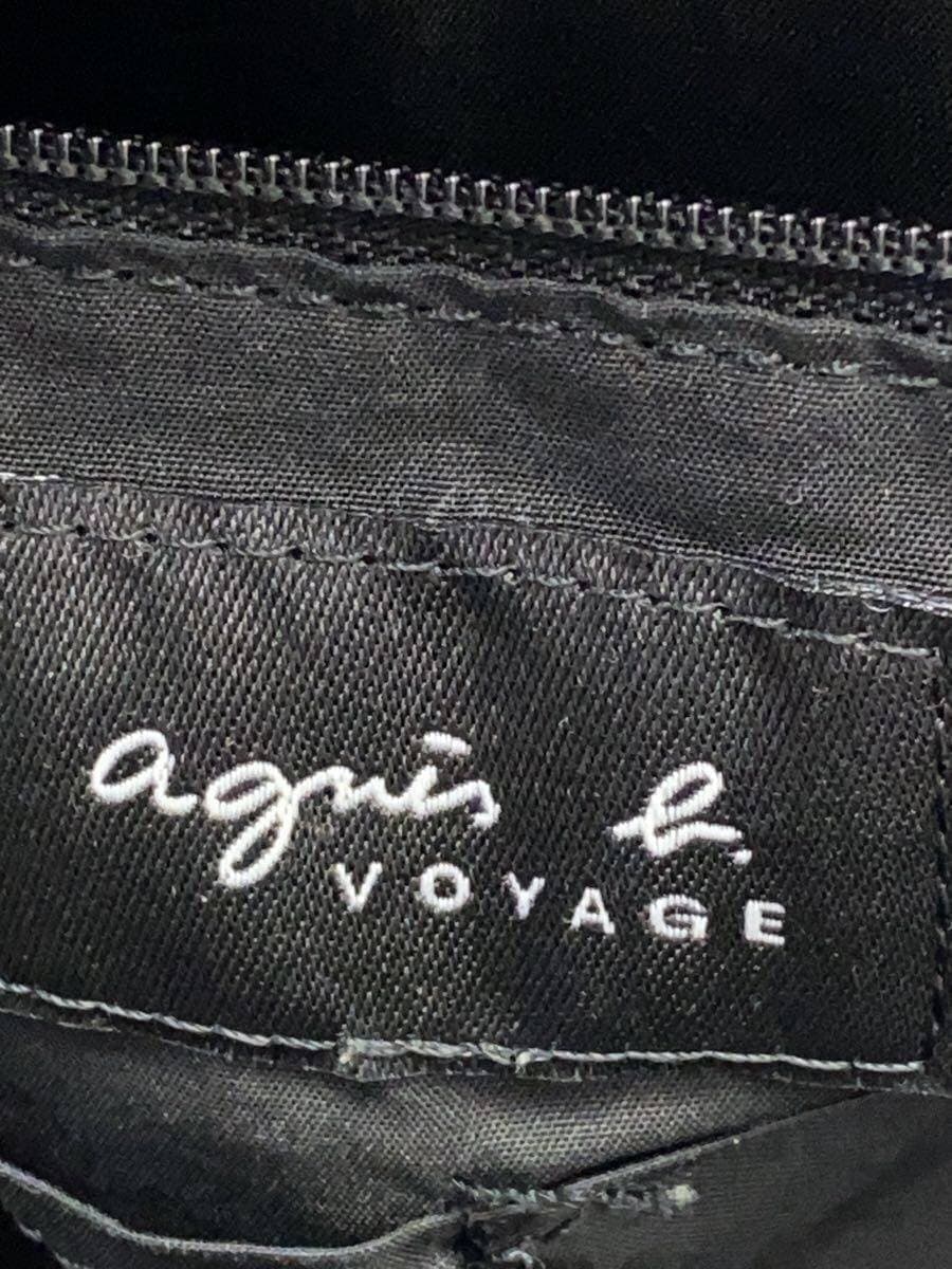 agnes b. Backpack BLK ZIP Handle Peeling 5