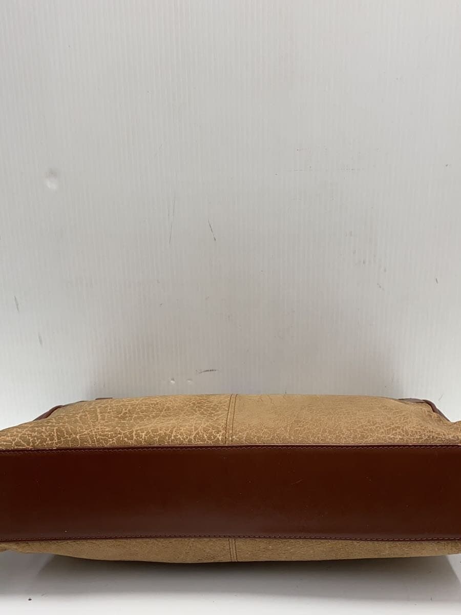 CASABLANCA Briefcase Leather BEG Corner Scuff 4