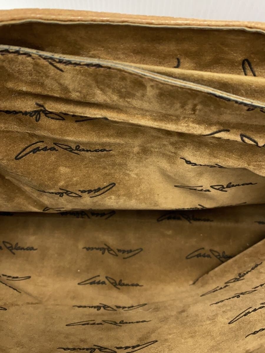 CASABLANCA Briefcase Leather BEG Corner Scuff 6