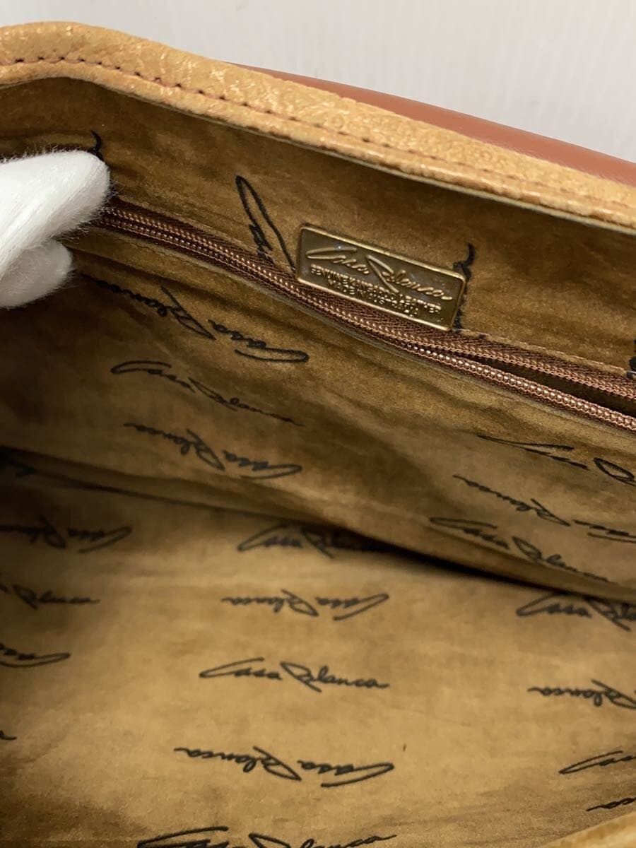 CASABLANCA Briefcase Leather BEG Corner Scuff 7