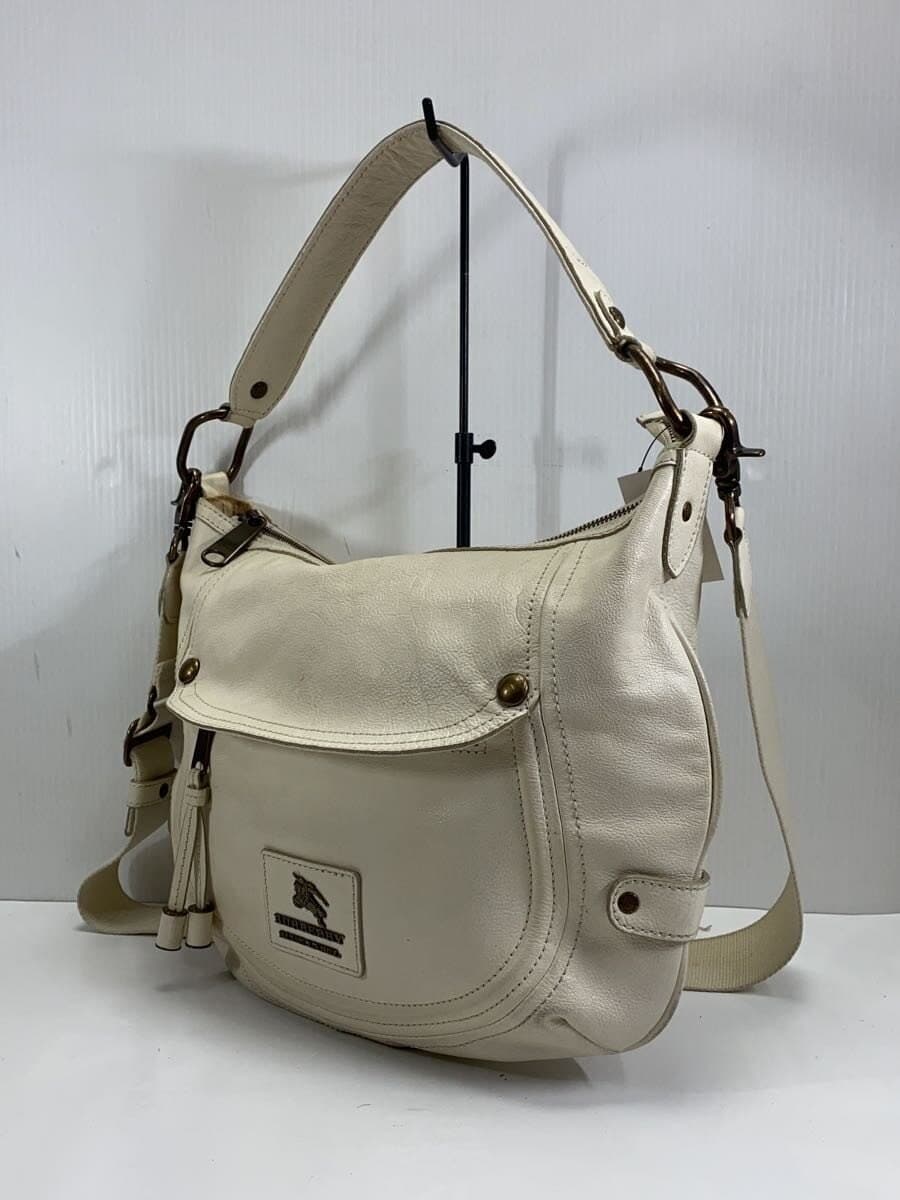BURBERRY BLUE LABEL Shoulder Bag Leather WHT E2120-101-02 2