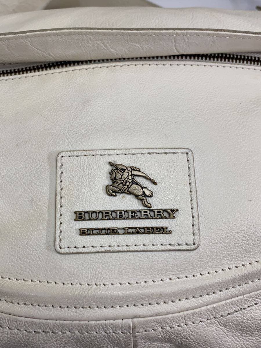 BURBERRY BLUE LABEL Shoulder Bag Leather WHT E2120-101-02 5