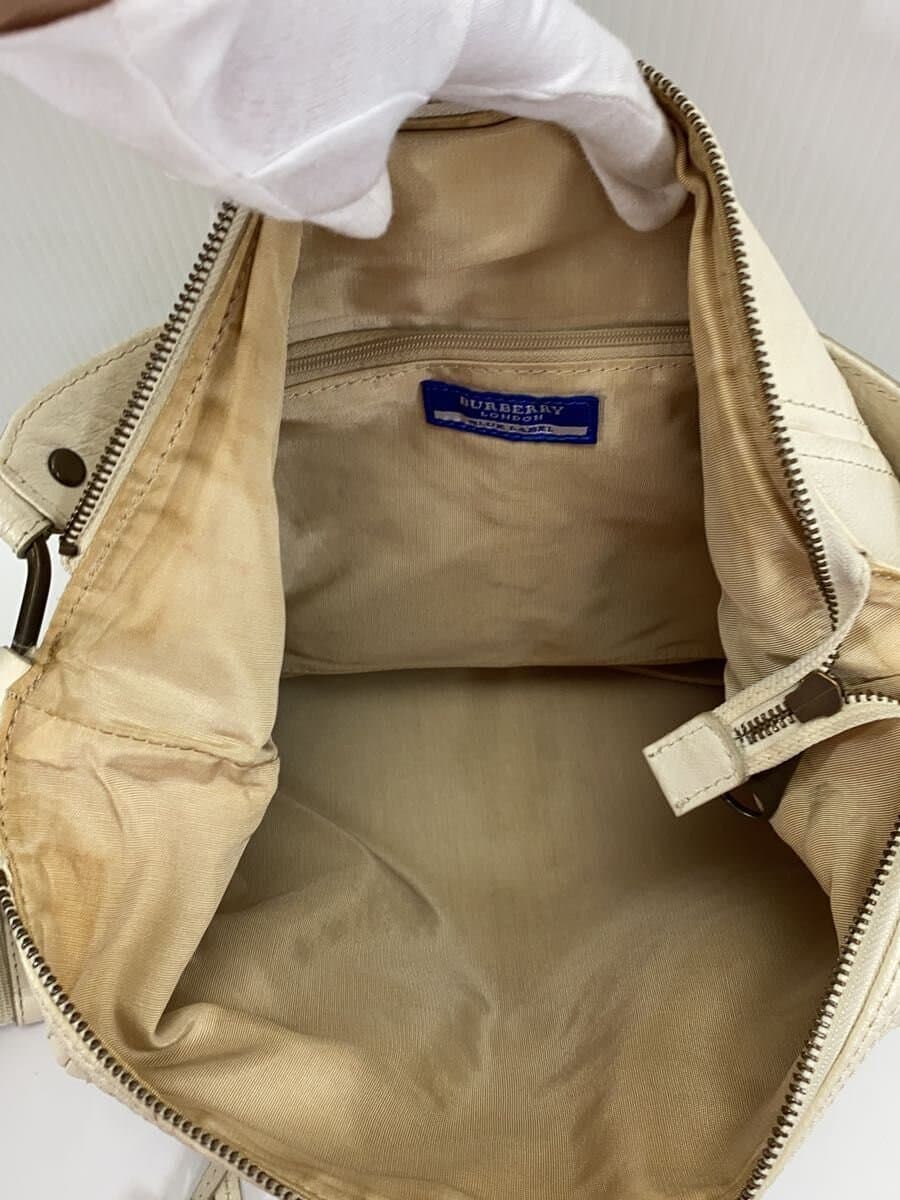 BURBERRY BLUE LABEL Shoulder Bag Leather WHT E2120-101-02 6
