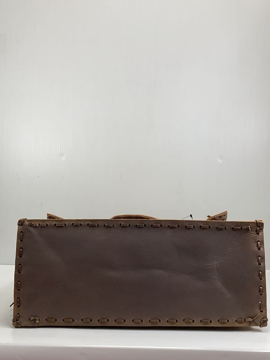 GRACE CONTINENTAL Tote Bag Leather BRW All Over Pattern 4