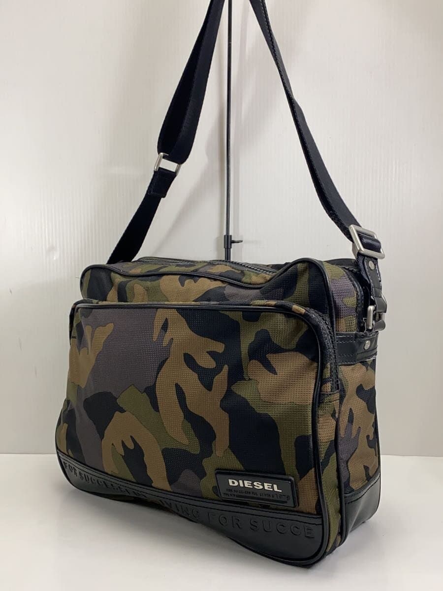 DIESEL Messenger Bag Multicolor Camouflage With Wear 2