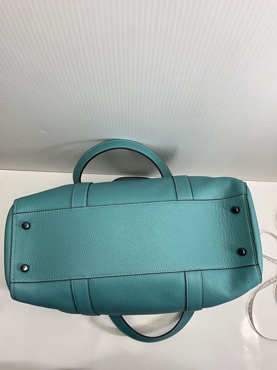 COACH Hudson Double Handle Tote Leather BLU c8157 3