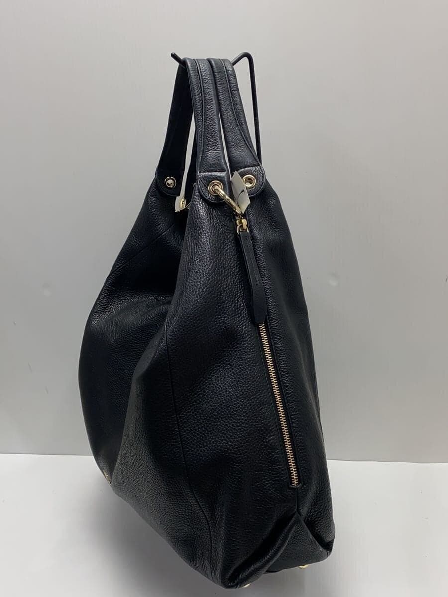 FURLA shoulder bag leather BLK 2