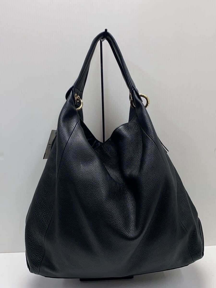 FURLA shoulder bag leather BLK 3