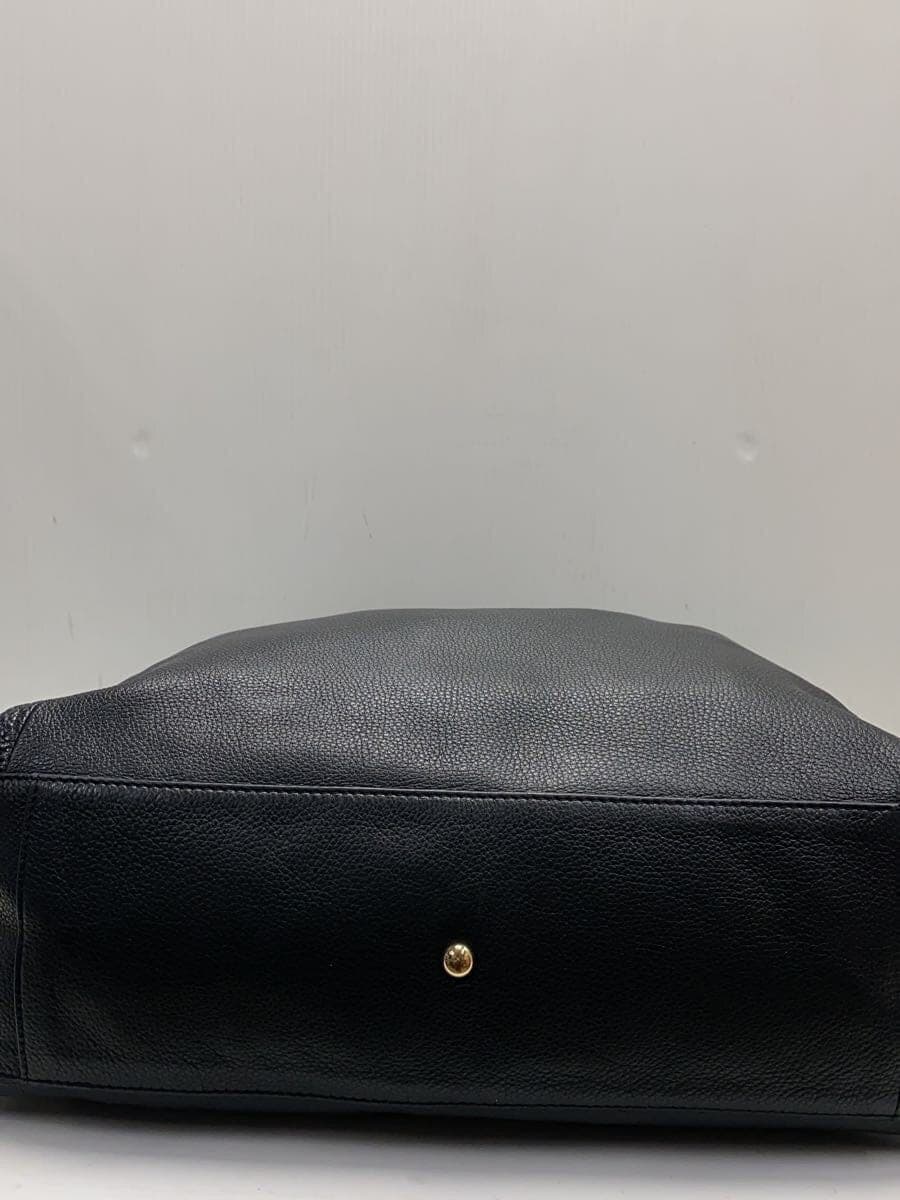 FURLA shoulder bag leather BLK 4
