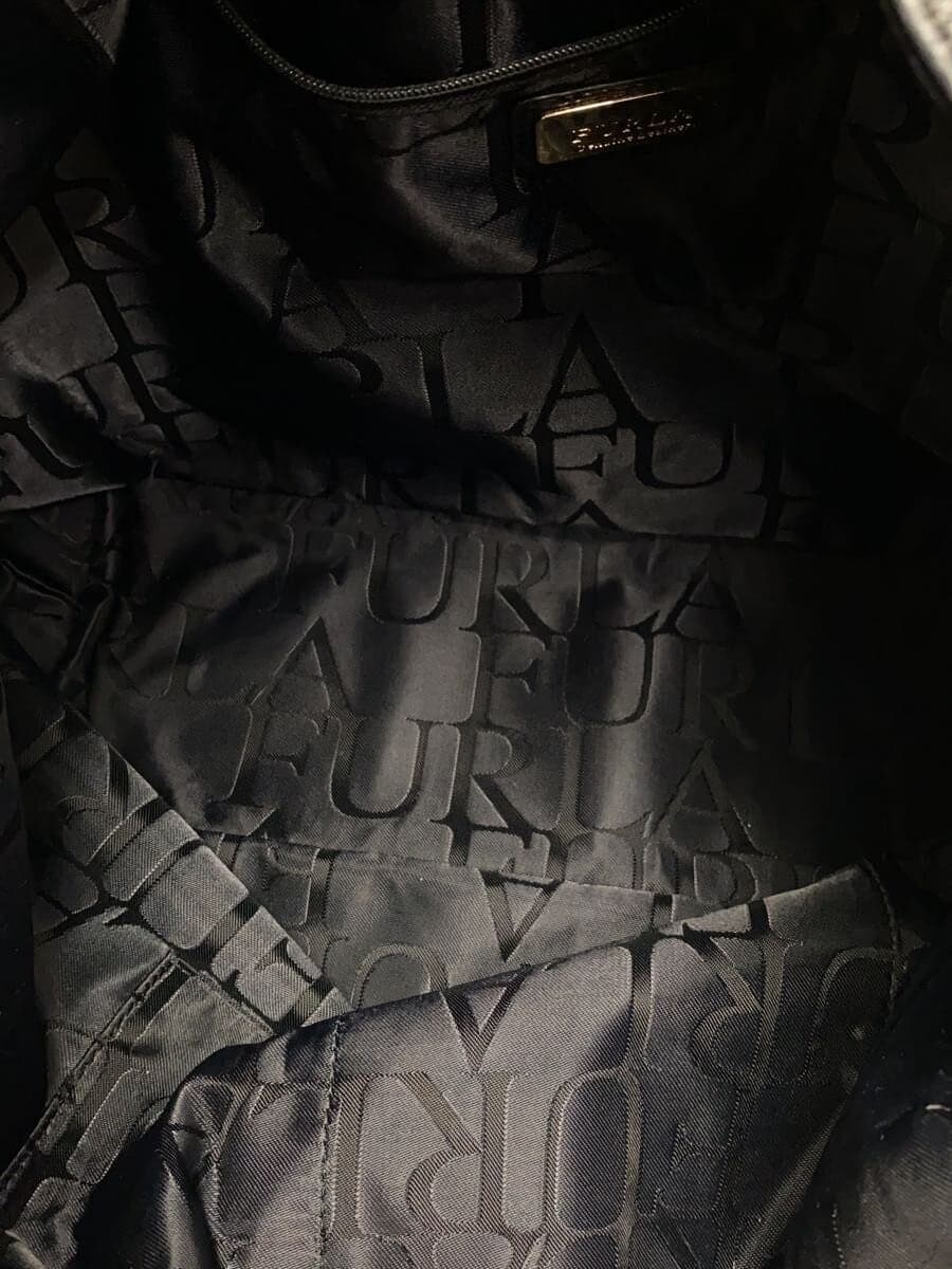 FURLA shoulder bag leather BLK 6