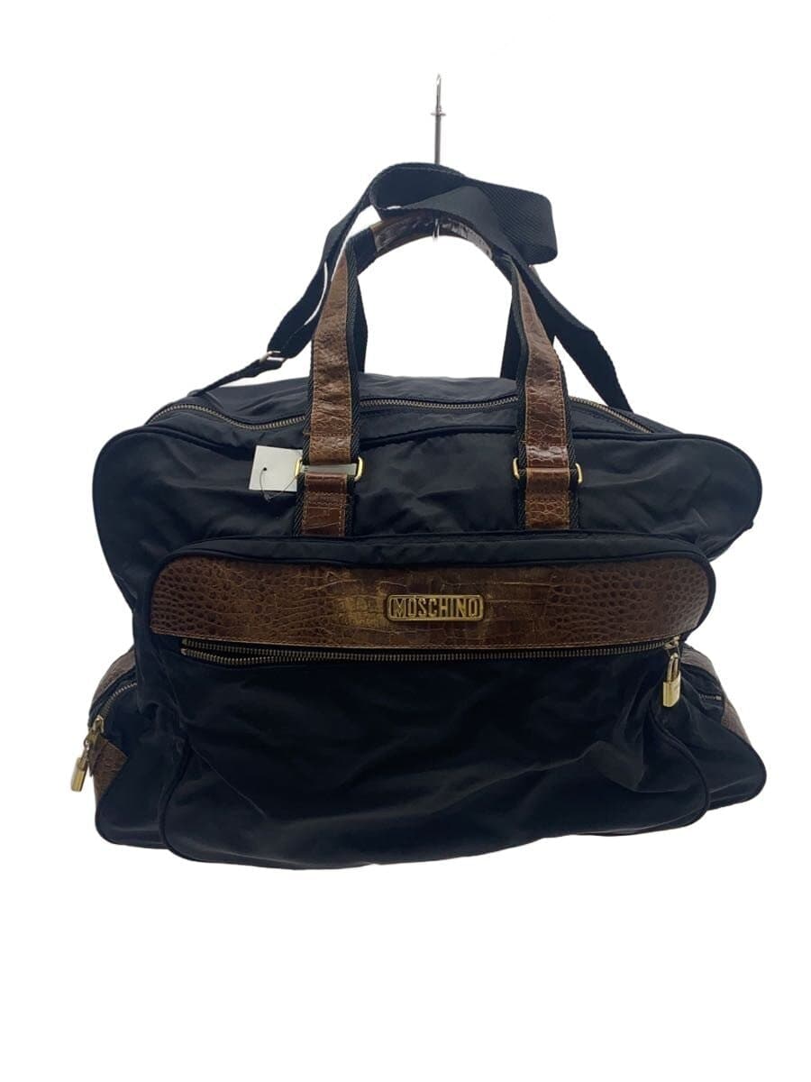 MOSCHINO Boston Bag Nylon BLK Solid