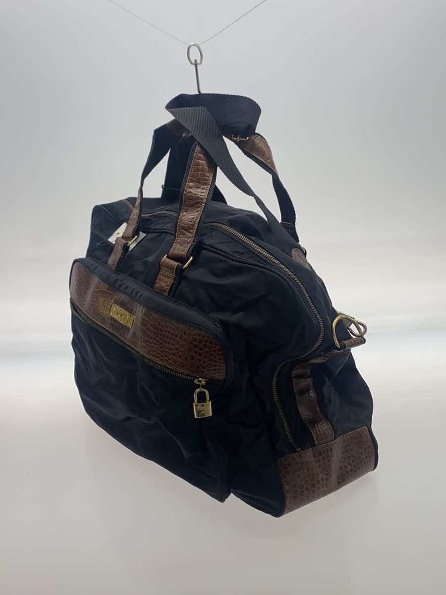 MOSCHINO Boston Bag Nylon BLK Solid 2