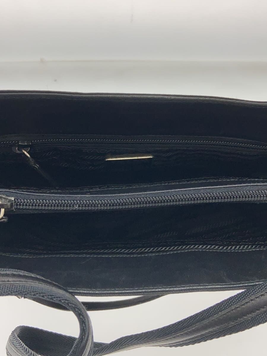 PRADA Handbag Nylon BLK Solid 6