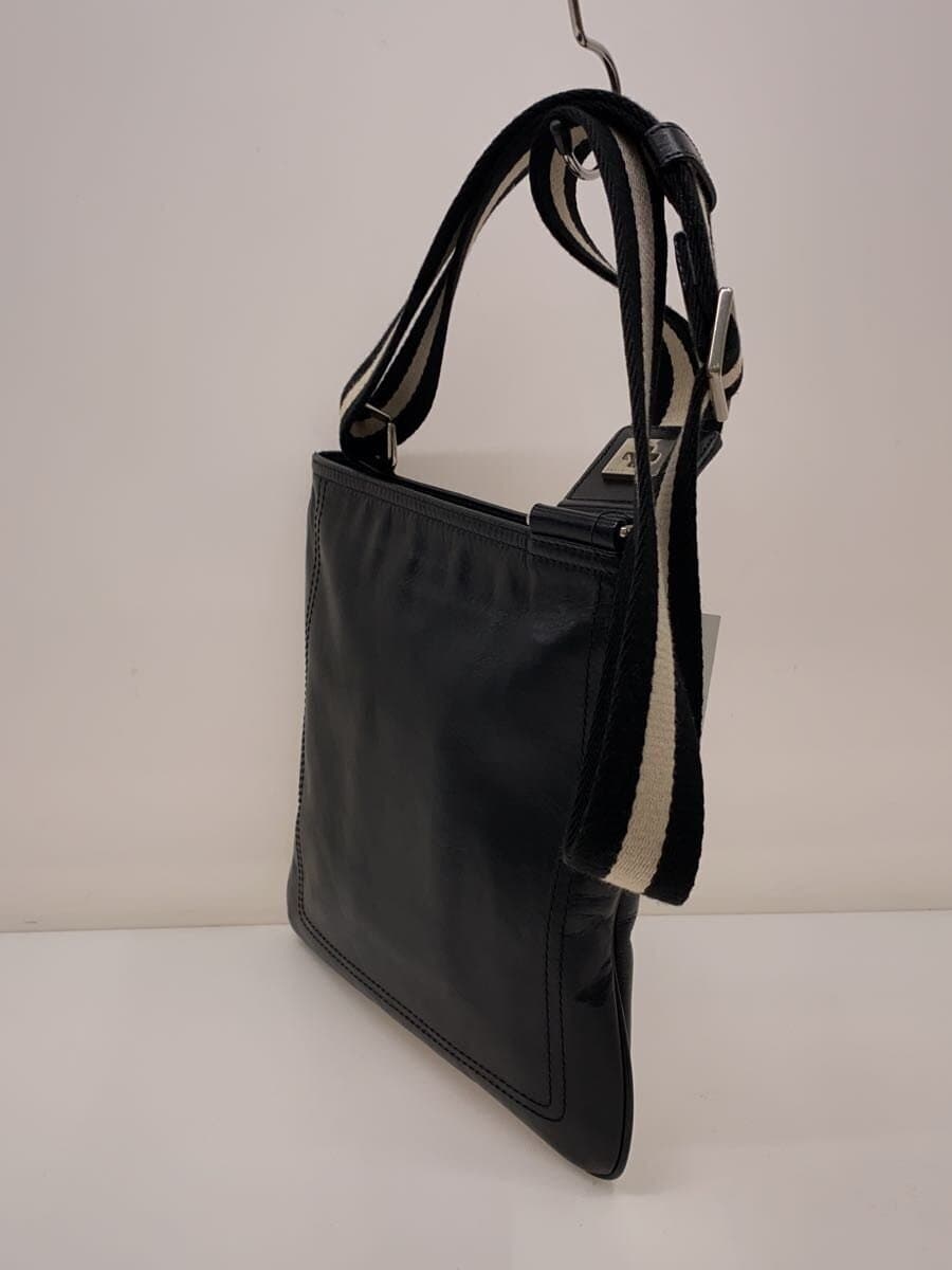 BALLY Shoulder Bag Leather BLK 2