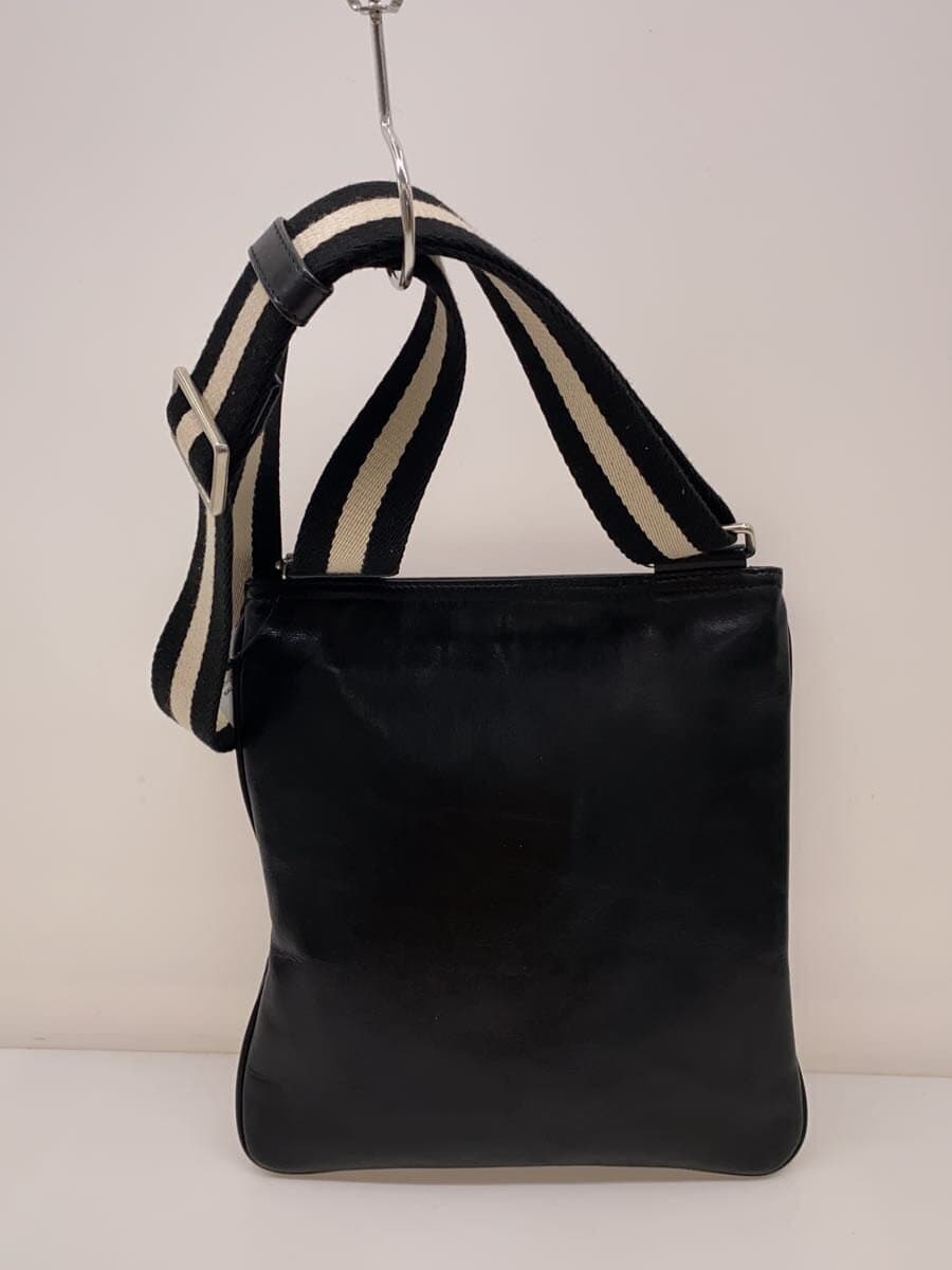 BALLY Shoulder Bag Leather BLK 3