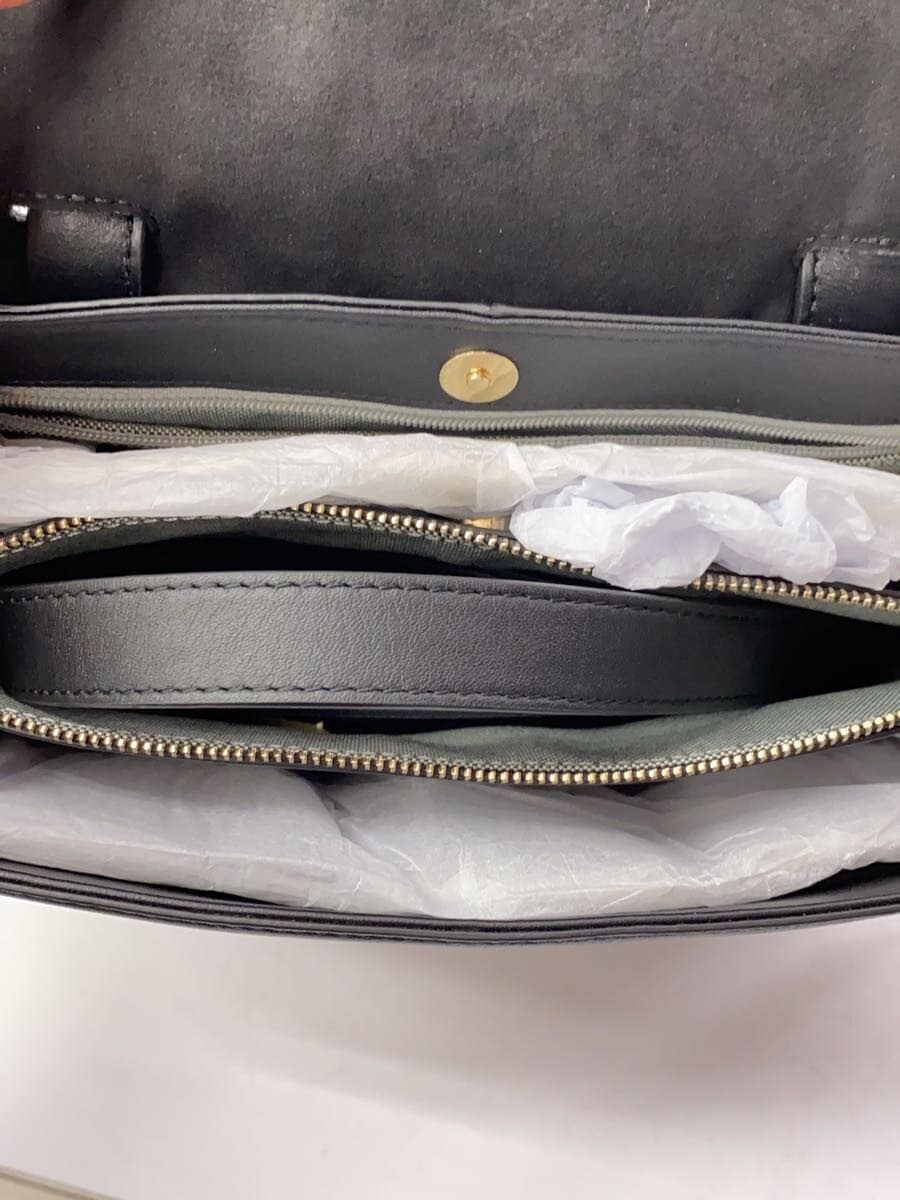 COLE HAAN Shoulder Bag Leather BLK 6