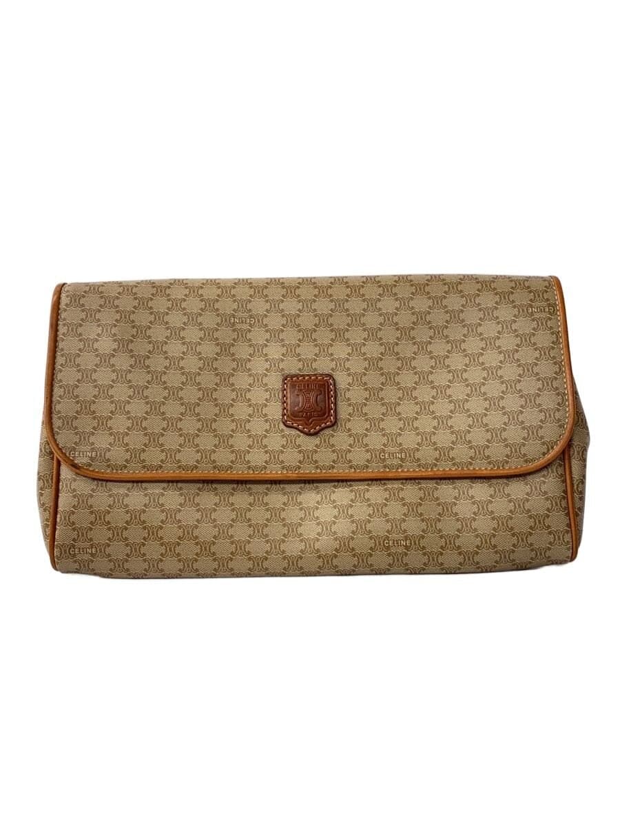 CELINE Clutch Bag BEG All Over Pattern