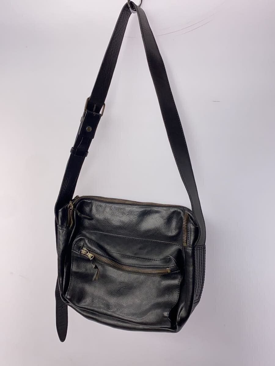 john varvatos Shoulder Bag Leather BLK 2