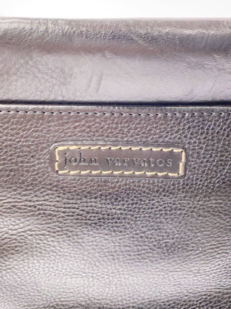 john varvatos Shoulder Bag Leather BLK 5