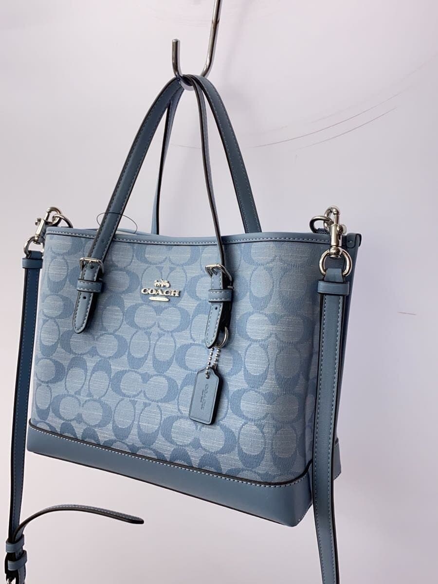 COACH Shoulder Bag BLU ch228 2