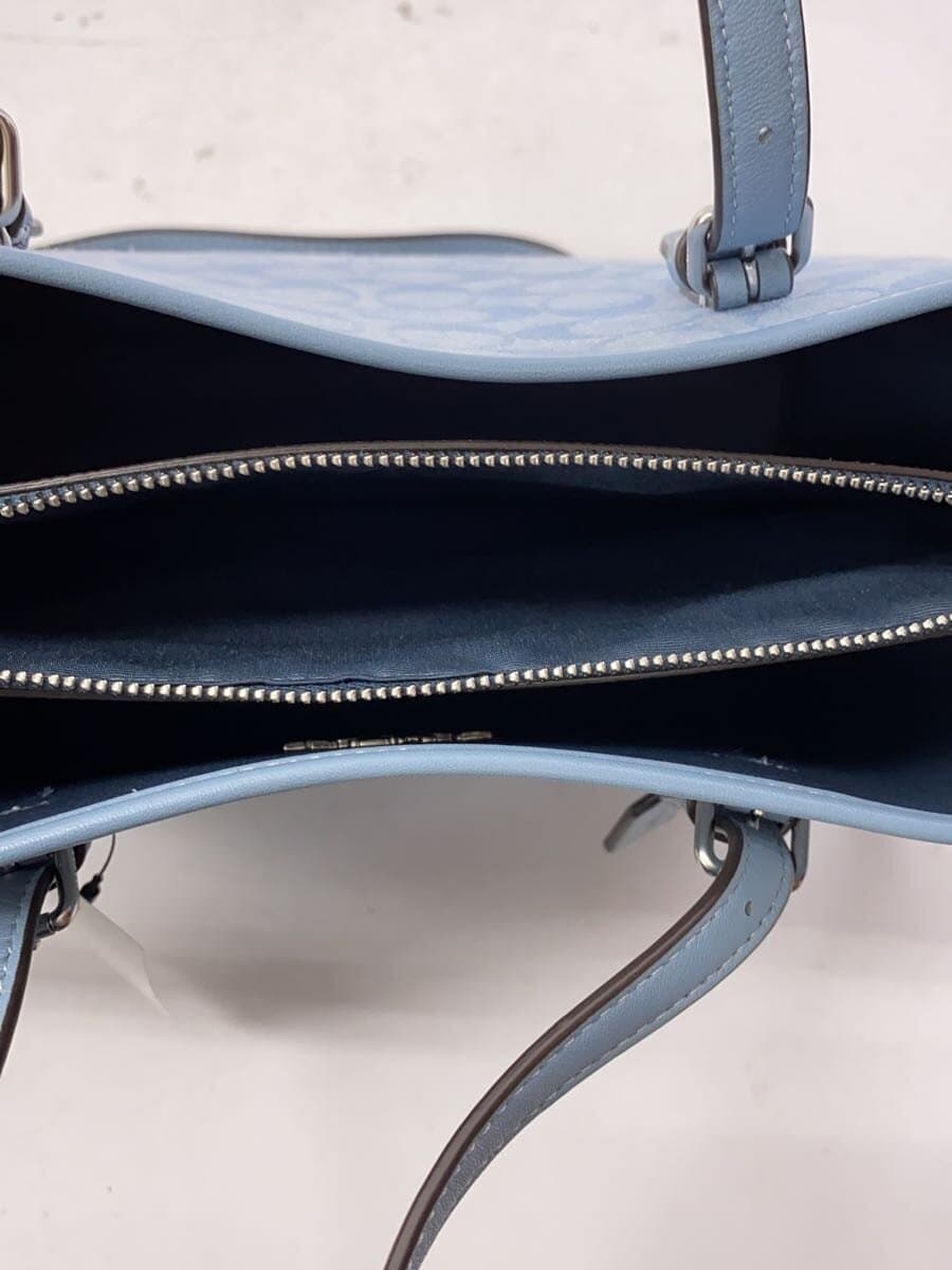 COACH Shoulder Bag BLU ch228 6