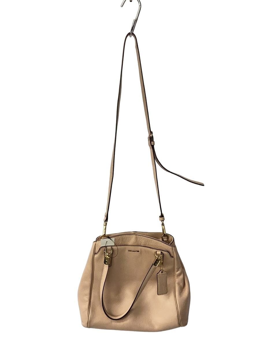 COACH Shoulder Bag Leather PNK 27862