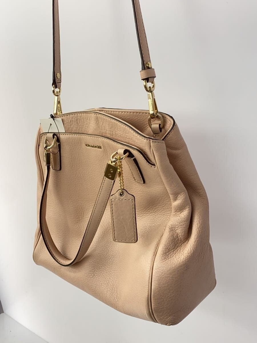 COACH Shoulder Bag Leather PNK 27862 2