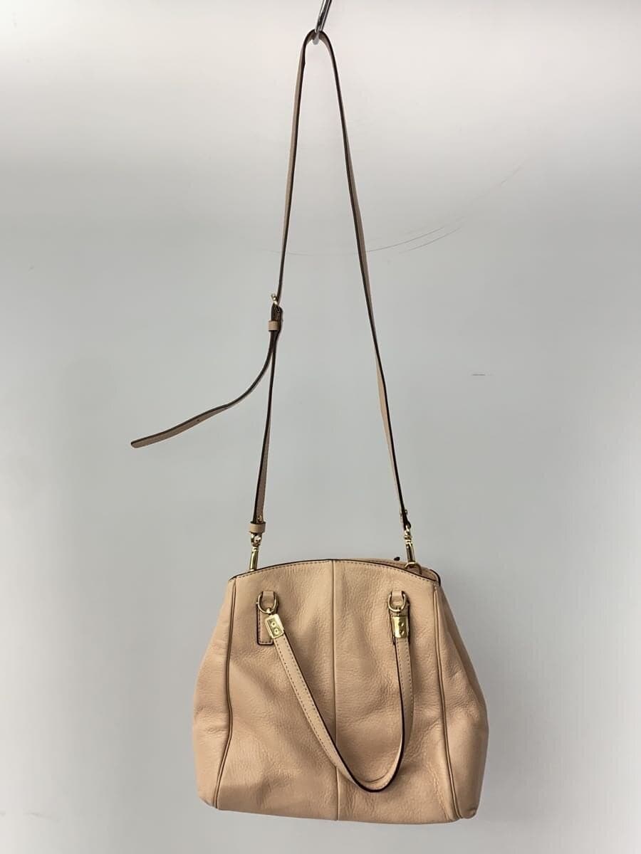 COACH Shoulder Bag Leather PNK 27862 3