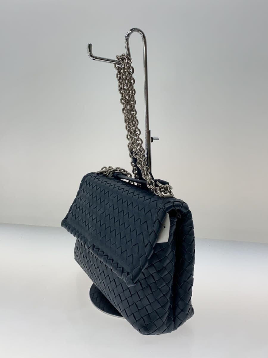 BOTTEGA VENETA Olympia Shoulder Bag Leather BLU B083104910 2