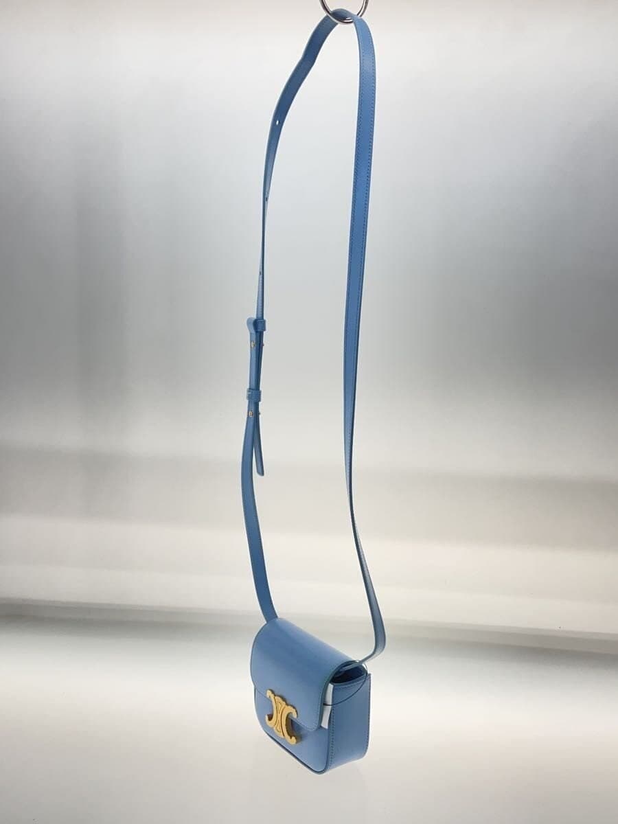 CELINE Mini Claude Shoulder Bag PVC BLU 2