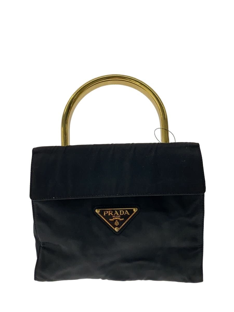 PRADA Handbag Nylon BLK