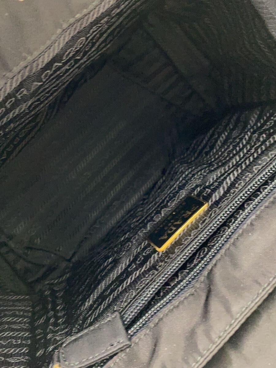 PRADA Handbag Nylon BLK 6