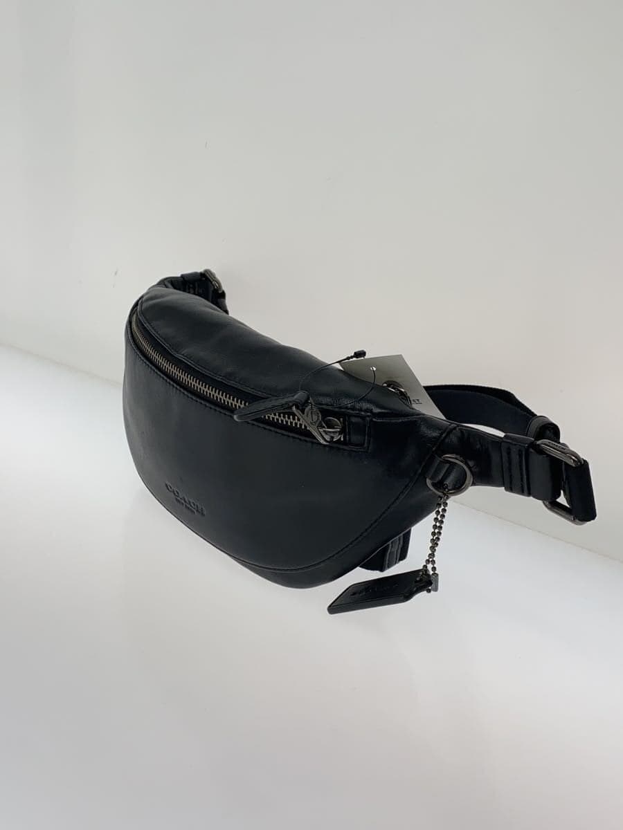 COACH Waist Bag Leather BLK F84710 2