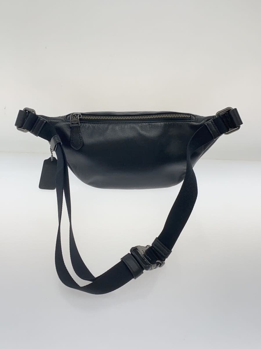 COACH Waist Bag Leather BLK F84710 3