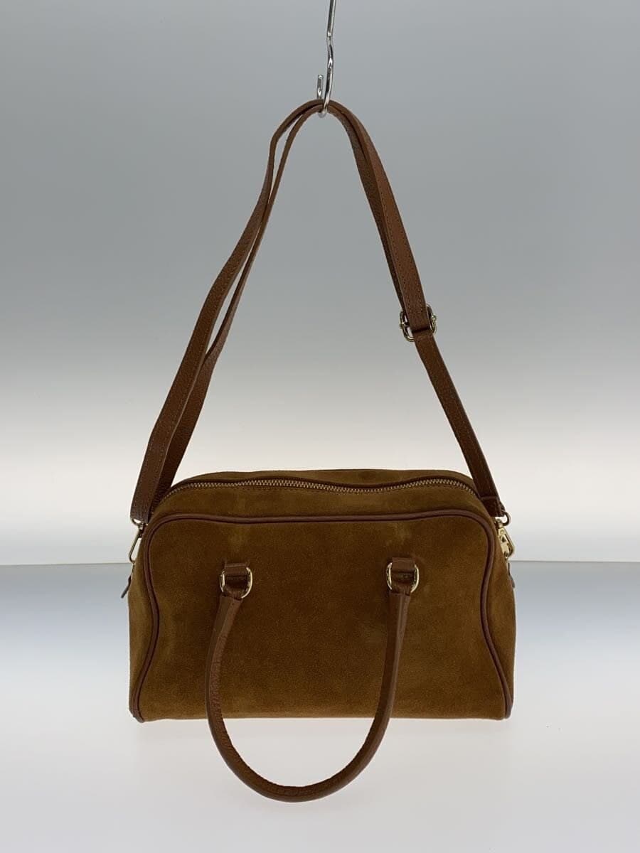 AULENTTI Shoulder Bag Suede BRW Solid 3
