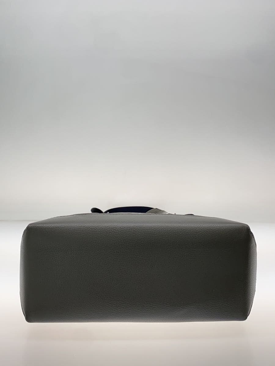 COACH Warner Tote Bag Signature Leather Leather GRY CAJ78 4