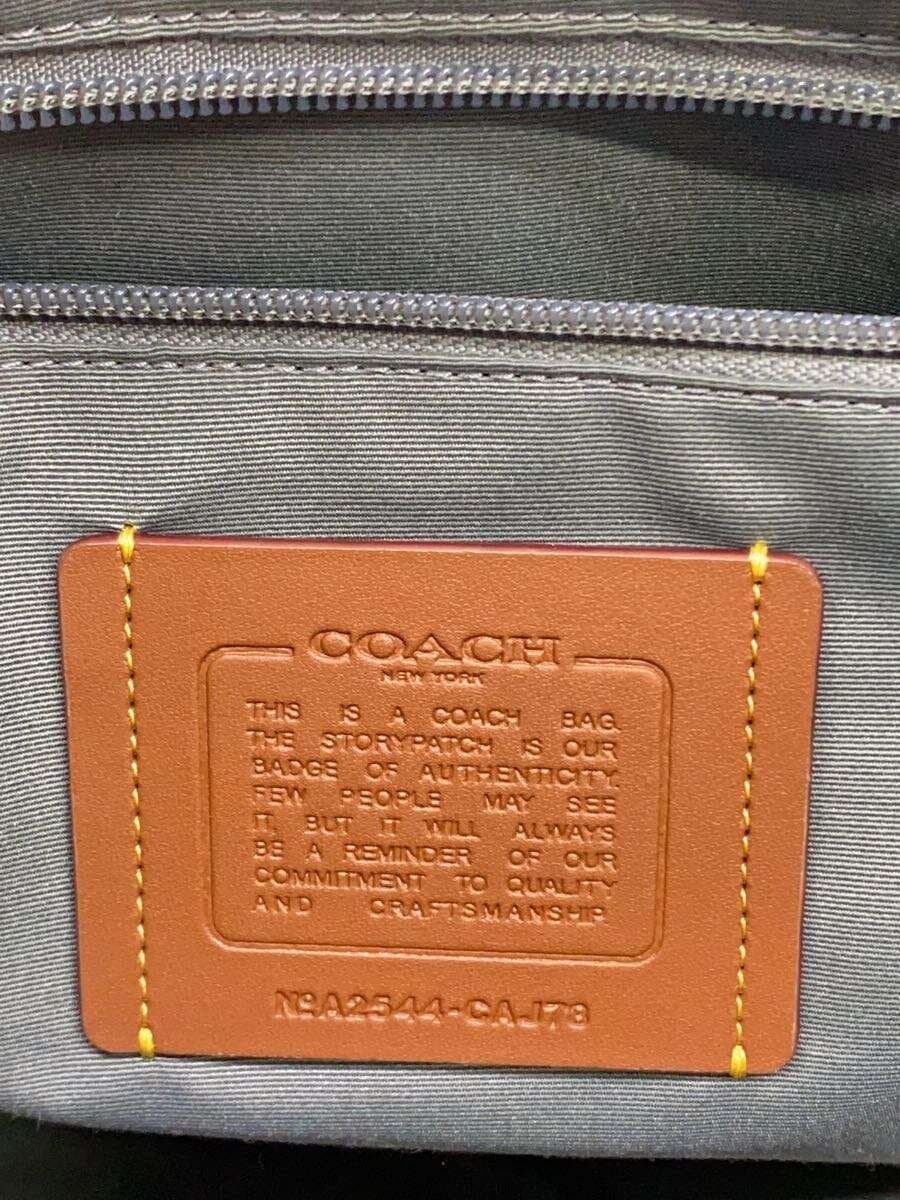 COACH Warner Tote Bag Signature Leather Leather GRY CAJ78 5