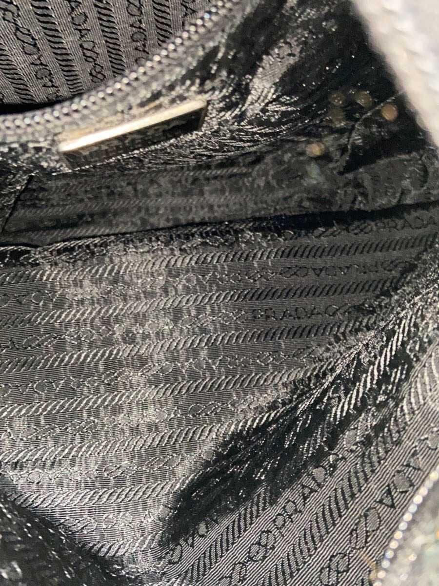 PRADA Handbag Nylon BLK 6